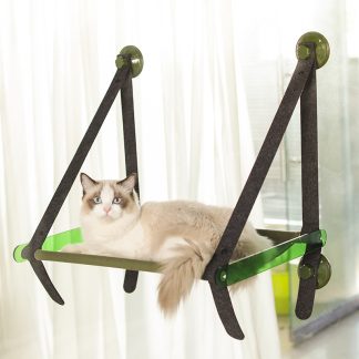 Hamac de fenêtre pliable à ventouses pour chat