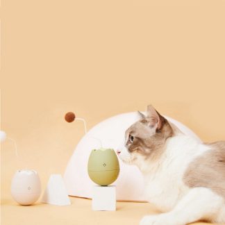 Jouet balle électrique avec accessoires interchangeables pour chat