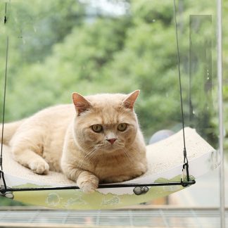 Hamac balcon vitre à super ventouses pour chat