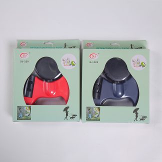 Laisse double rétractable LED pour chien