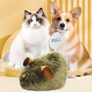 Jouet souris en peluche simulation rongeur automatique pour chat