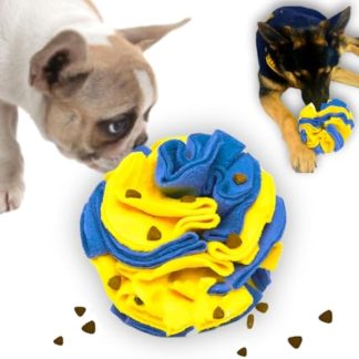 Balle puzzle interactive distributeur de friandises pour chien