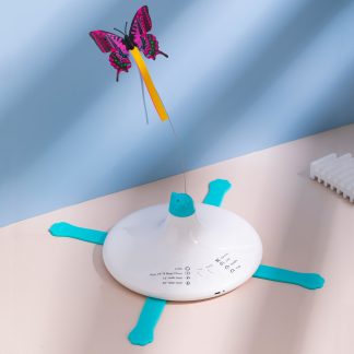 Jouet rotatif automatique rechargeable pour chat